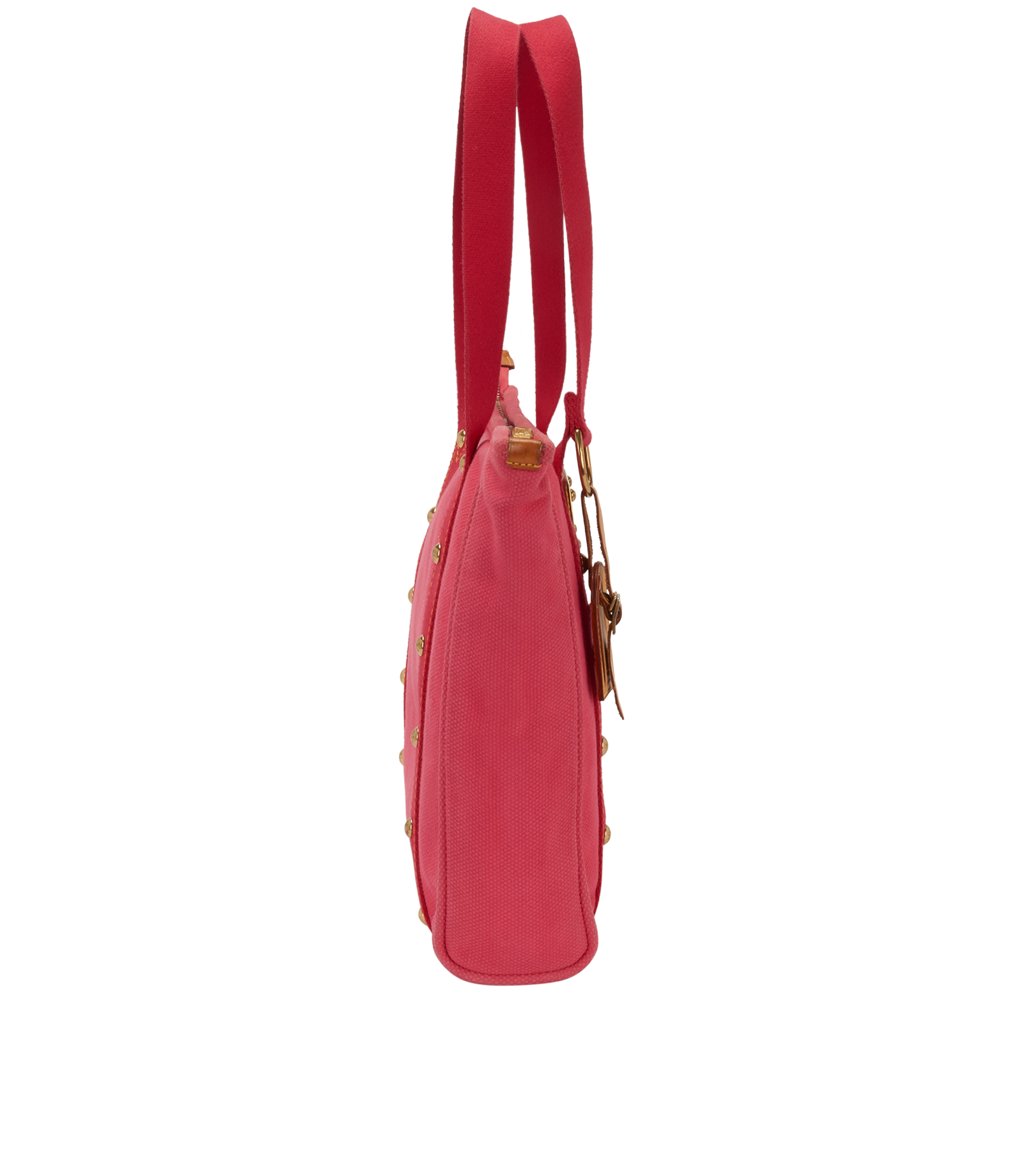 Antigua Cabas MM, &pound;290, Handbags, Pink, Canvas, Side view